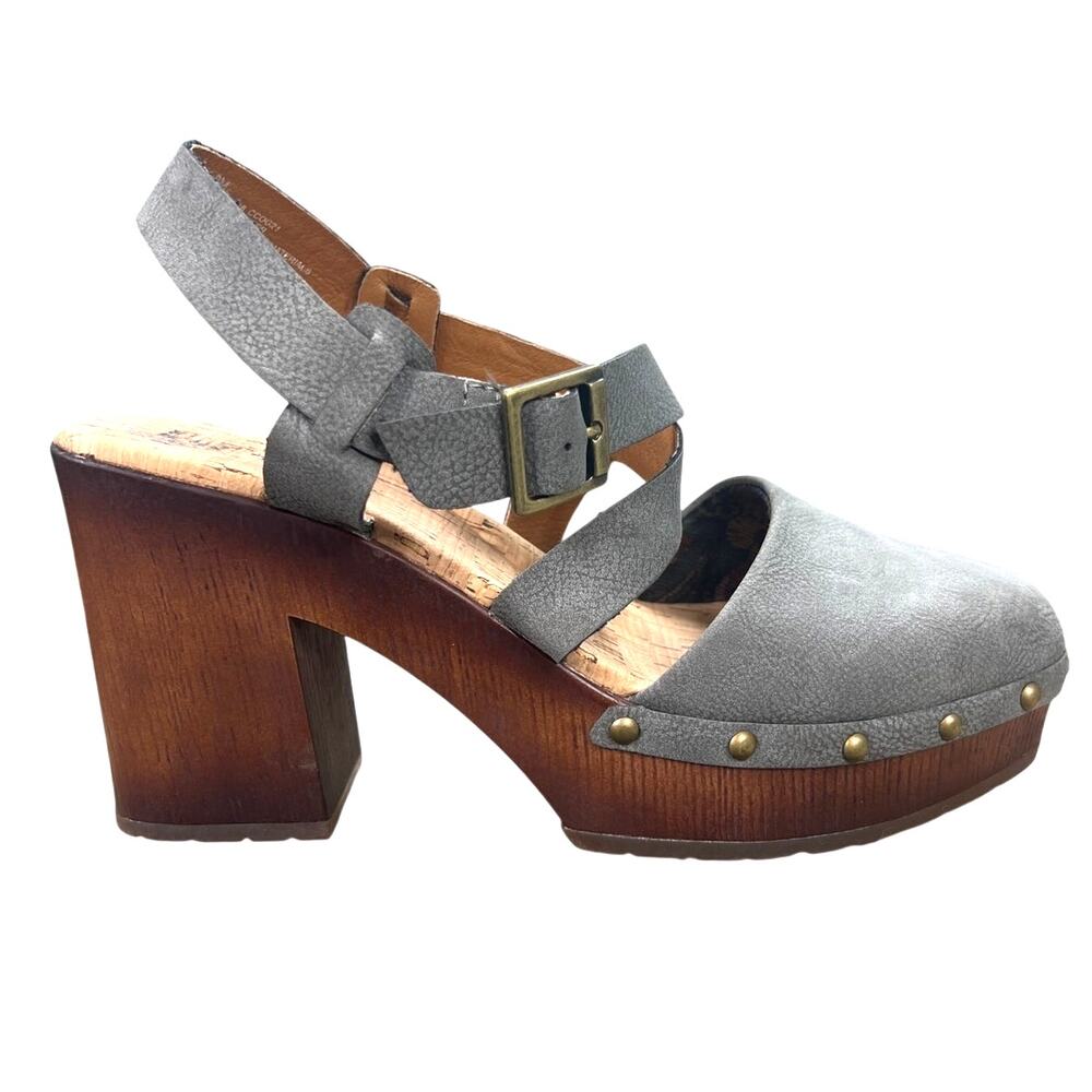 Korks Women’s Wendy Grey Closed Toe Sandal Size US 8
